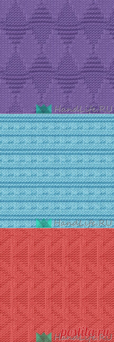Подборка рельефных узоров / Вязание