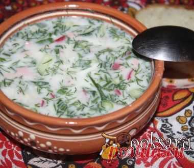 Окрошка на мацони и айране фото рецепт приготовления