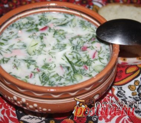Окрошка на мацони и айране фото рецепт приготовления