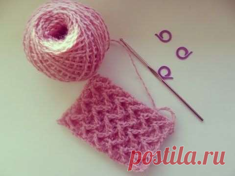 Объёмный узор крючком для кардигана . Милая Я