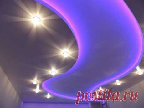 Как сделать светящийся подвесной потолок — Идеи ремонта