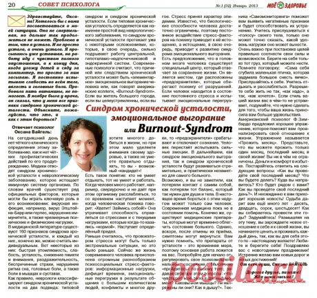 Синдром хронической усталости