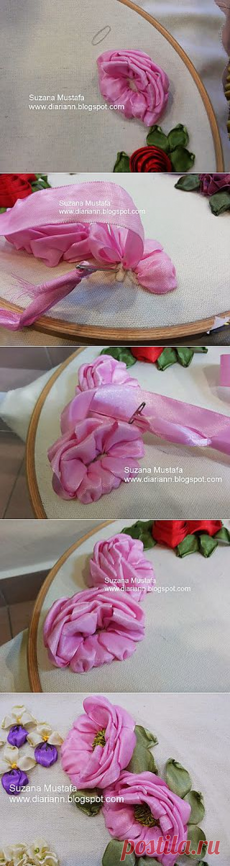 Suzana Mustafa: вышивка лентами