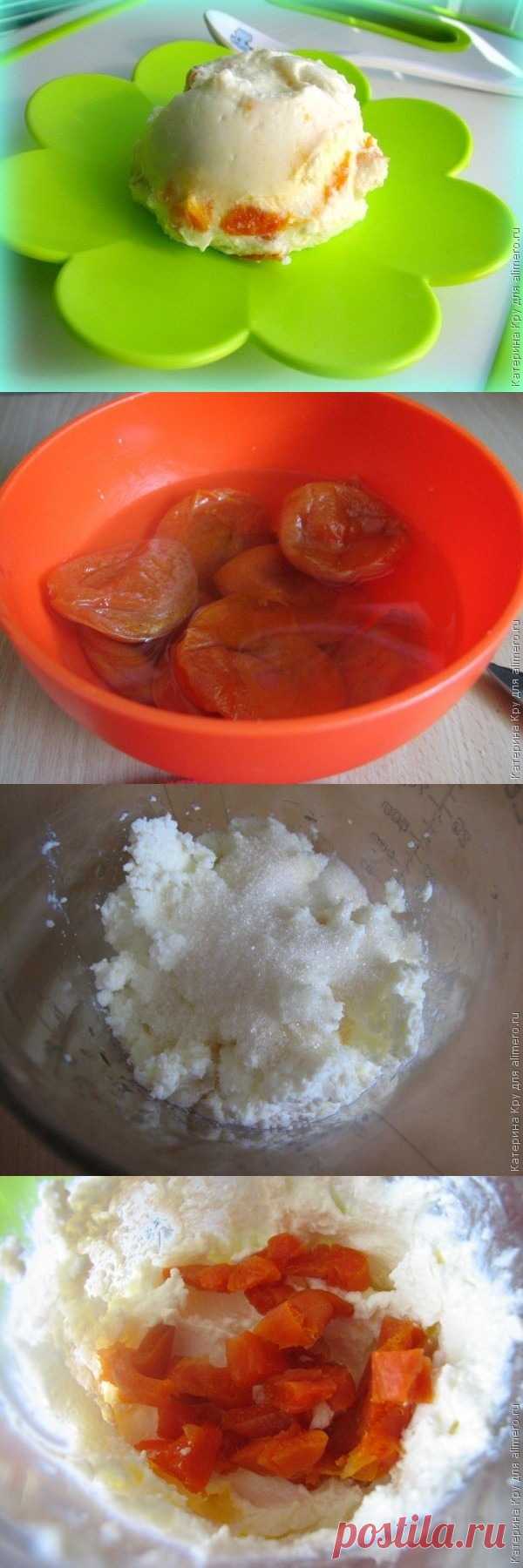 Творожок из домашних молочных продуктов с курагой (для получения рецепта нажмите 2 раза на картинку)