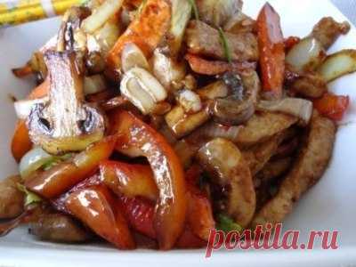 Как пожарить свинину кусочками на сковороде