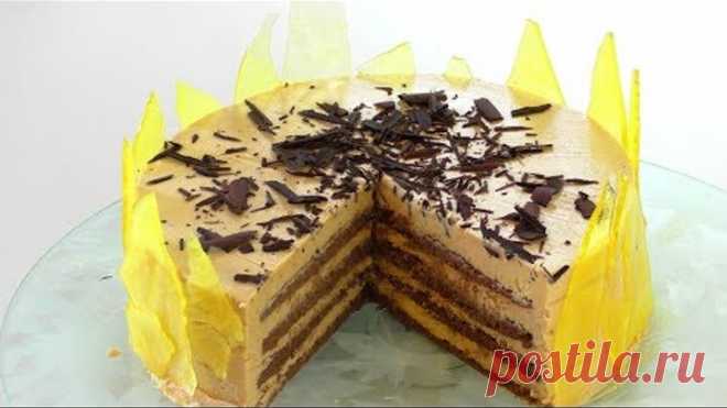 торт КРЕМ БРЮЛЕ. оообъеденье. Creme brule cake.