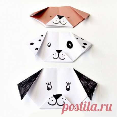 Собачка оригами