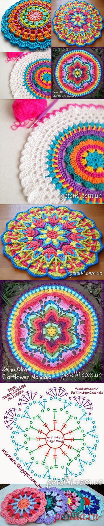 Мандалы крючком. Схемы