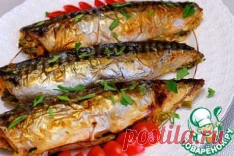 Скумбрия, фаршированная овощами - кулинарный рецепт