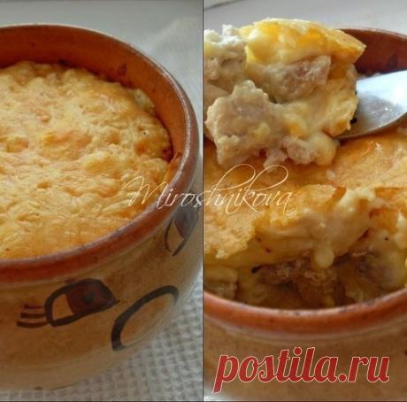 Жюльен с курицей и грибами