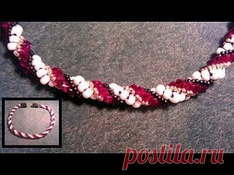 Beading4perfectionists : Dutch Spiral necklace beginners beading tutorial - YouTube