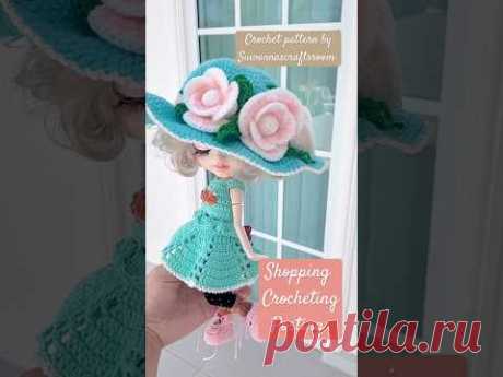 Beautiful crocheted Hat 🤠 #crochet #crochethat #blytheclothes