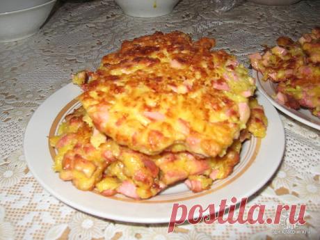 Мясные оладьи.