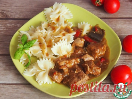 Гуляш с баклажаном