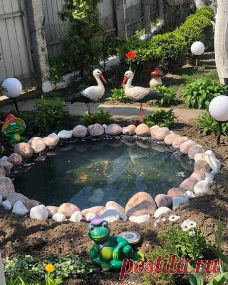 Милое декоративное озеро придаст Вашему двору &quot;изюминку&quot;