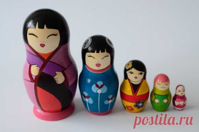 Русская Матрешка Бабушка Деревянные вложенные куклы | Etsy