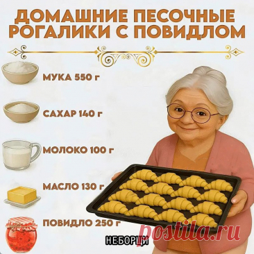 Выпечка дня: рогалики с повидлом
Что может быть лучше чашечки ароматного чая или кофе? 

Только чашечка чая с домашней, только из духовки, выпечкой! Сегодня мы готовим рогалики с повидлом — бюджетно, несложно и невероятно вкусно. Всего несколько базовых ингредиентов, немного времени — и на вашем столе появится настоящая кулинарная классика, которую любят и взрослые, и дети.