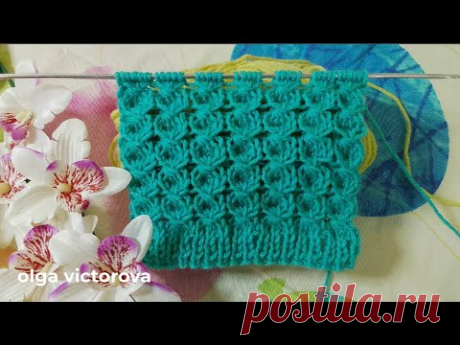 ОБЪЕМНЫЙ РЕЛЬЕФНЫЙ УЗОР 1106 Узоры спицами KNITTING PATTERNS