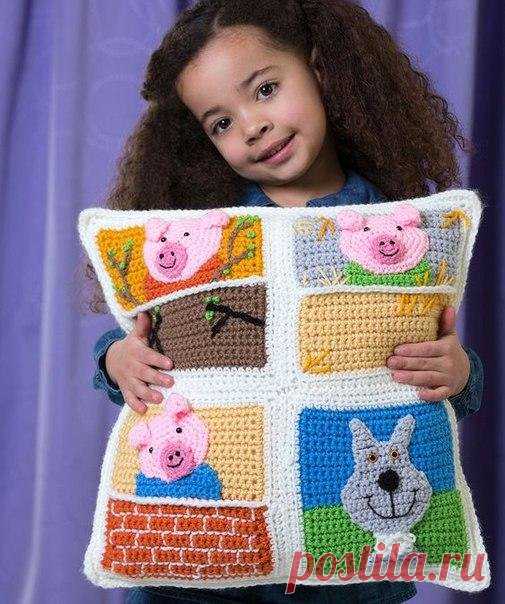 Уютые вязаные подушки — карточка от пользователя Anastasia Shumakova в Яндекс.Коллекциях