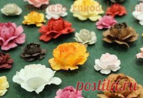 Видео мастер-класс по цветам своими руками: Как сделать розу из бумаги с помощью ложки