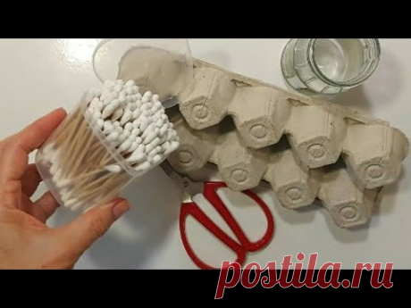ТАКОЕ ТЫ ЕЩЁ НЕ ВИДЕЛ💥УШНЫЕ ПАЛОЧКИ+ГОРЯЧИЙ КЛЕЙ+ЯИЧНЫЙ ЛОТОК diy декор дома своимируками.идеи.пасха