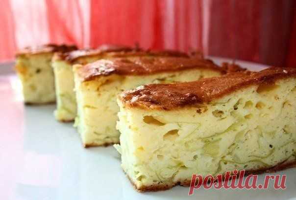 Пирог со свежей капустой.