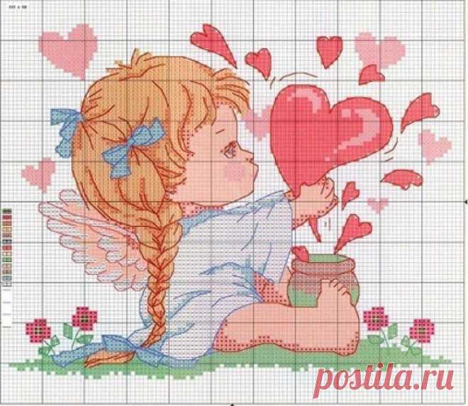 ВЫШИВКА К ПРАЗДНИКУ 14 ФЕВРАЛЯ