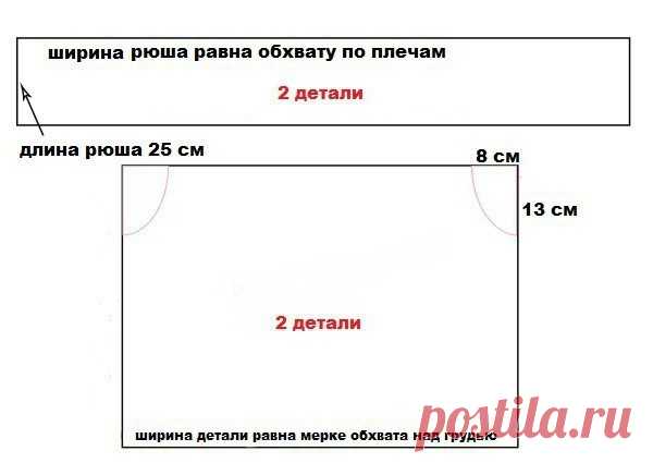 Как сшить платье с воланом на плечах?