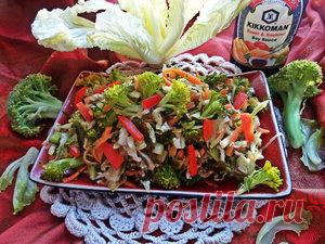 Салат 4 капусты (можно в пост) рецепт с фотографиями