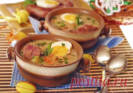 Немецкий суп с колбасой и капустой