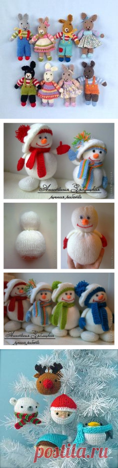 (23) Knitting Snowman Free Pattern