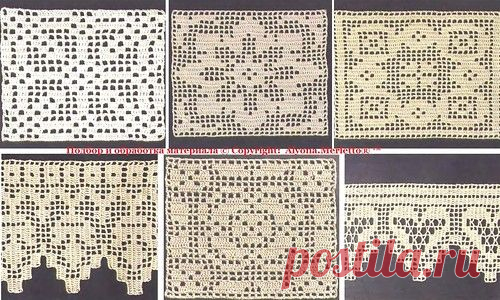 Техника филейного вязания + 26 мотивов филе