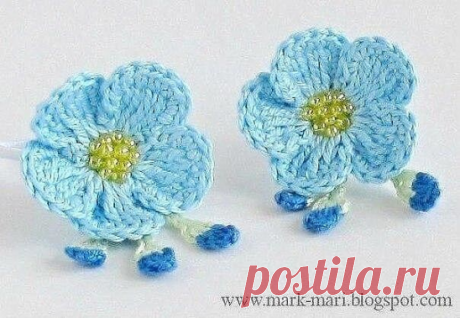 Цветок и резиночки для волос.