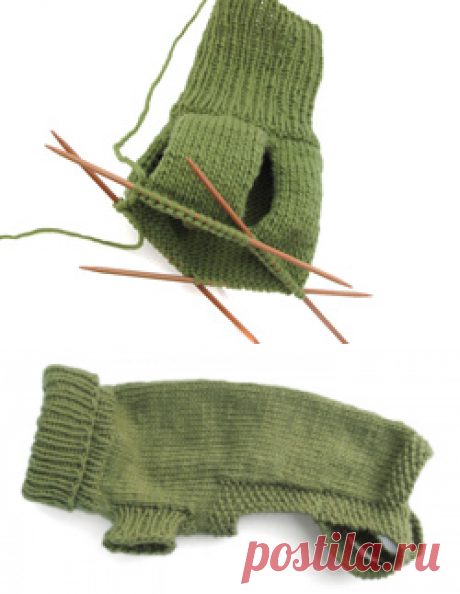 Morehouse Merino Original Dog Sweater Pattern for Leftover Yarn                  