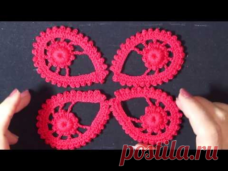 Капля. Ирландское кружево. Красное платье.
