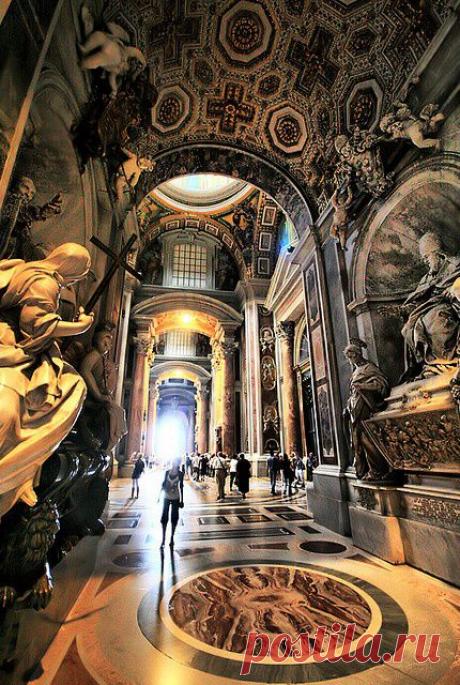 St. Peter's Basilica at Vatican City | Maria Jose HM приколол(а) это к доске Varios