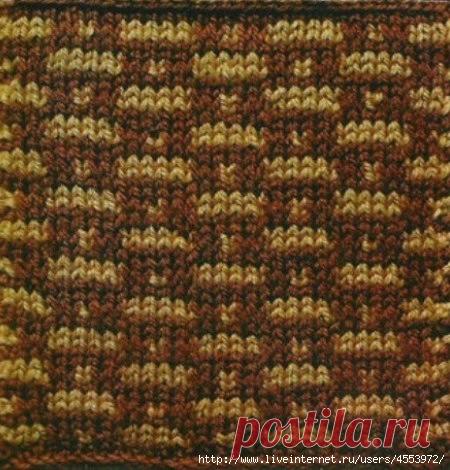 Узоры спицами.