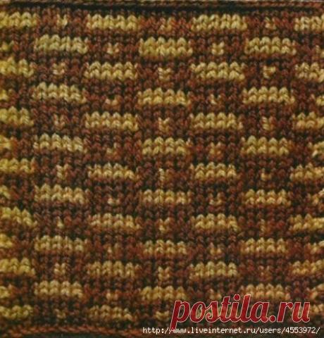 Узоры спицами.