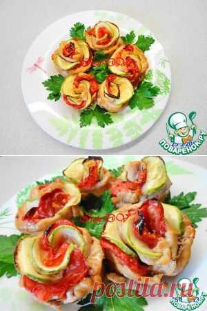 Горячее блюдо "Куриные розочки" - кулинарный рецепт