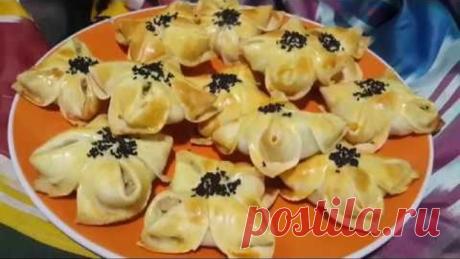 НУ ОЧЕНЬ КРАСИВАЯ САМСА С КУРИЦЕЙ. УЗБЕКСКАЯ САМСА. КАК ПРИГОТОВИТЬ САМСУ С КУРИЦЕЙ