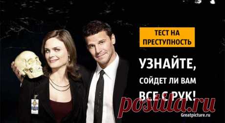 Тест на преступность. Узнайте, сойдет ли вам все с рук? Тест на преступность. Узнайте, сойдет ли вам все с рук?Сейчас очень популярны детективные фильмы и триллеры, в которых расследуются убийства.