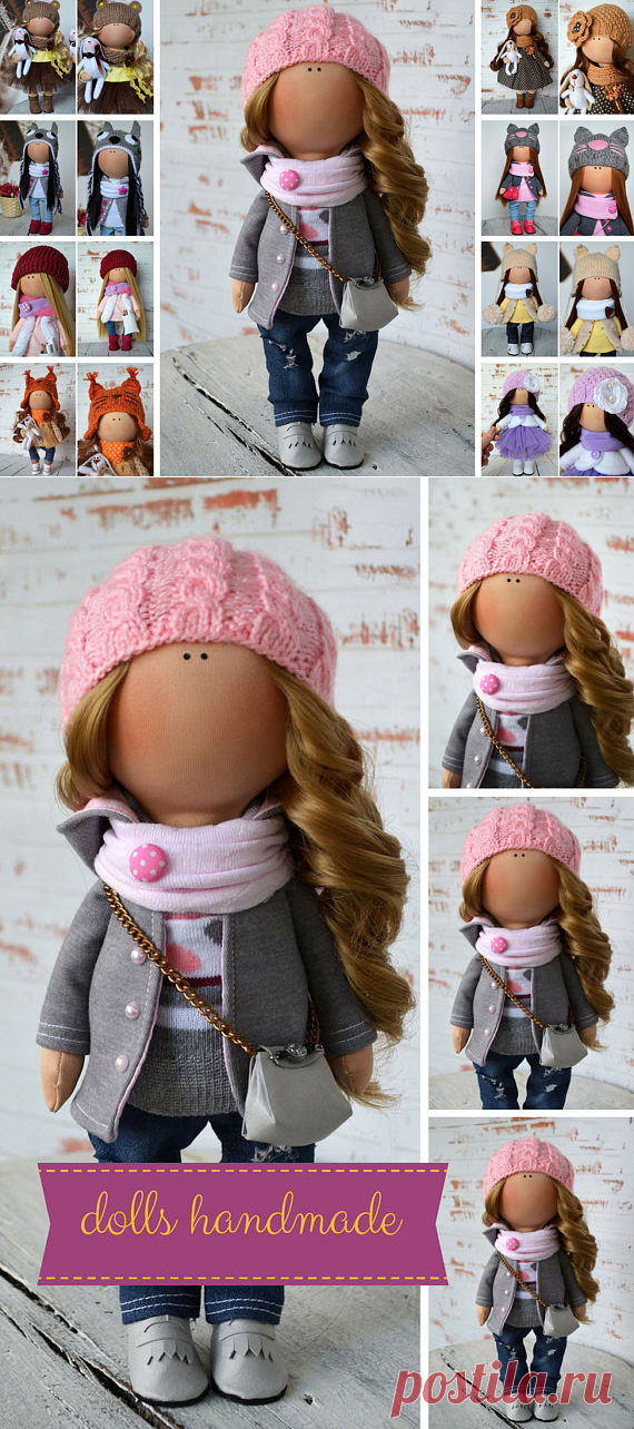 Winter Doll Inverno Vinter Fabric Doll Zimy Tilda Doll Poupée