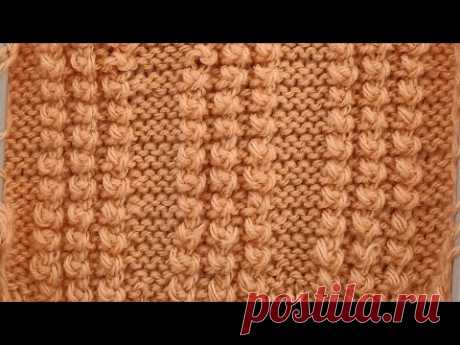 Tejido y punto de pipocas en relieve... Facilísimo