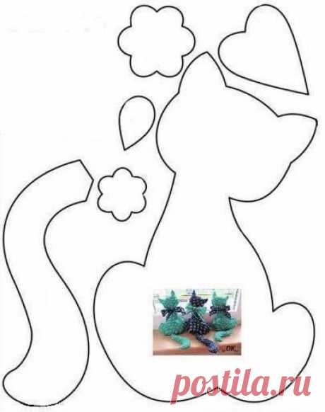 Котики - валентинки.