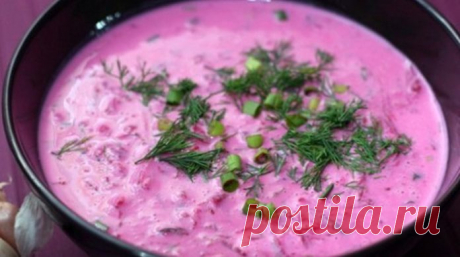 Холодный борщ на кефире - https://lovecook.me