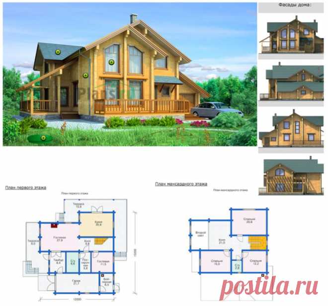 Дома из бруса любой сложности