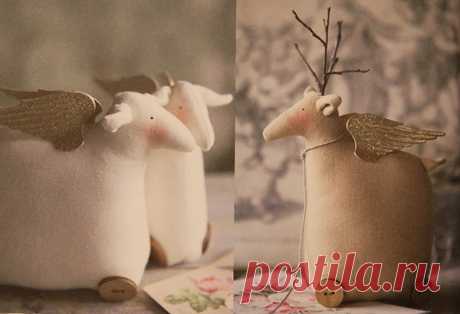 Игрушечные зверюшки в стиле тильда из книги Homemade &amp; Happy - Тильда Мастер (тильдамастер)