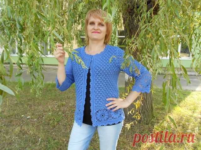 Жакет крючком от Наталии Бугай.