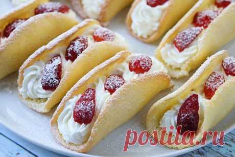 Мега популярные бисквитные пирожные с клубникой (Omelet Cake)
