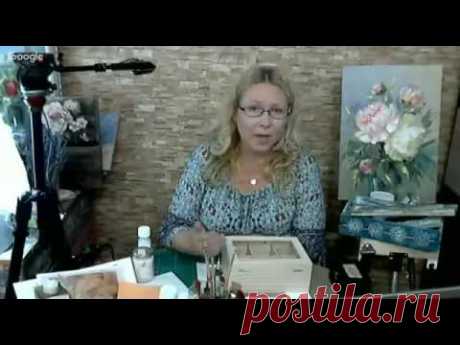 Декупаж. "Как рисовать  золотом". Наталья Фохтина